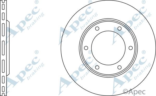 APEC BRAKING Тормозной диск DSK963